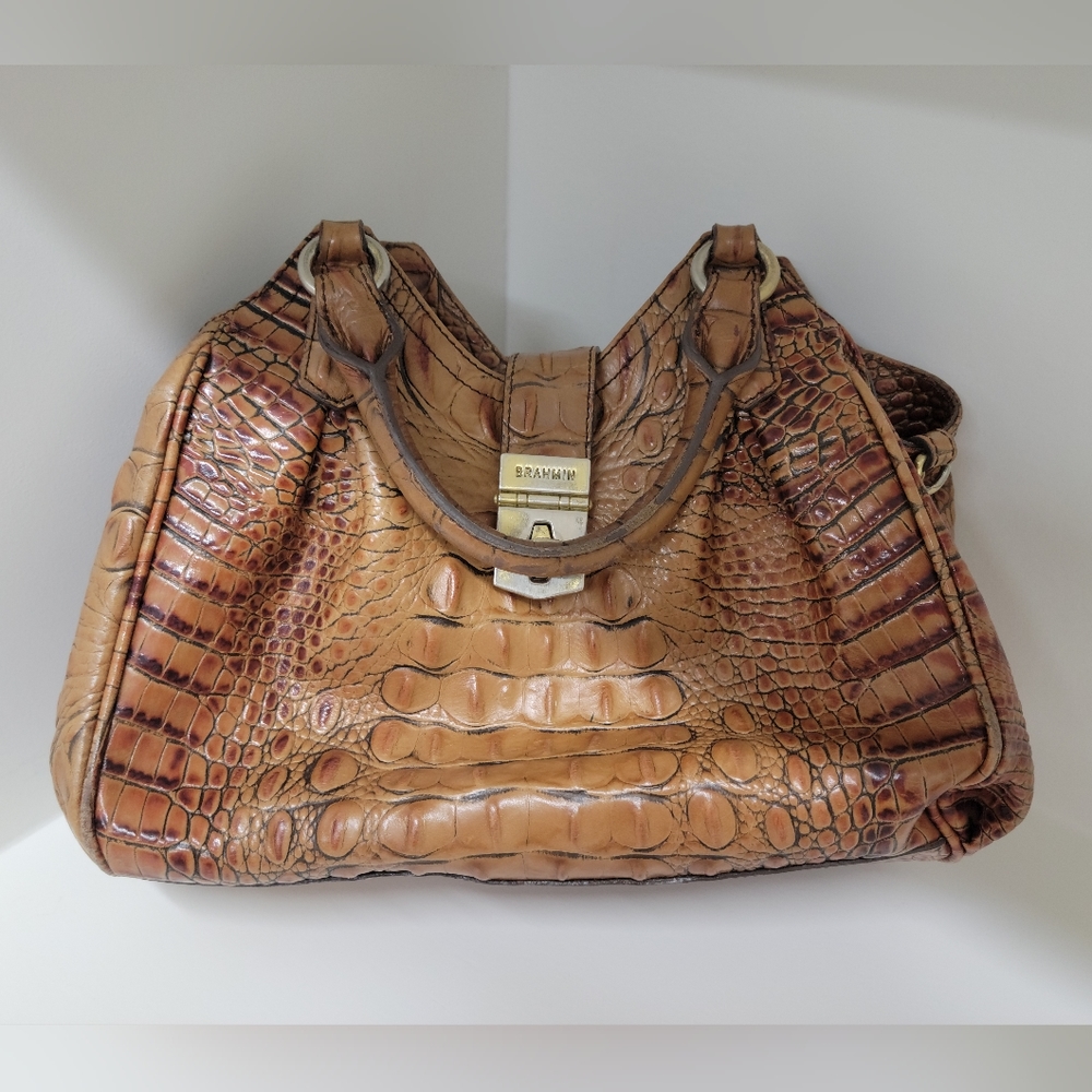 Well loved Brahmin handbag, not in perfect condition, price reflected.